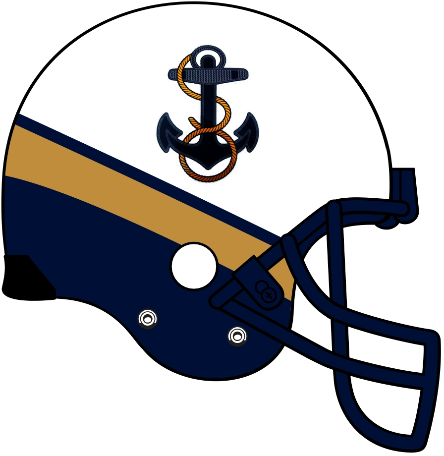 Navy Midshipmen 2012-Pres Helmet Logo diy iron on heat transfer